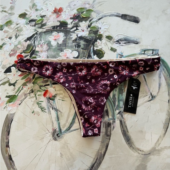 TAVIK minimal coverage Ali mini swim bottom Medina Merlot 💐 - Picture 2 of 8